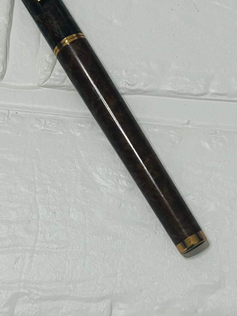 ヴィンテージ　シェーファー　タルガ　マーブル　14K 585 万年筆 ブラウン