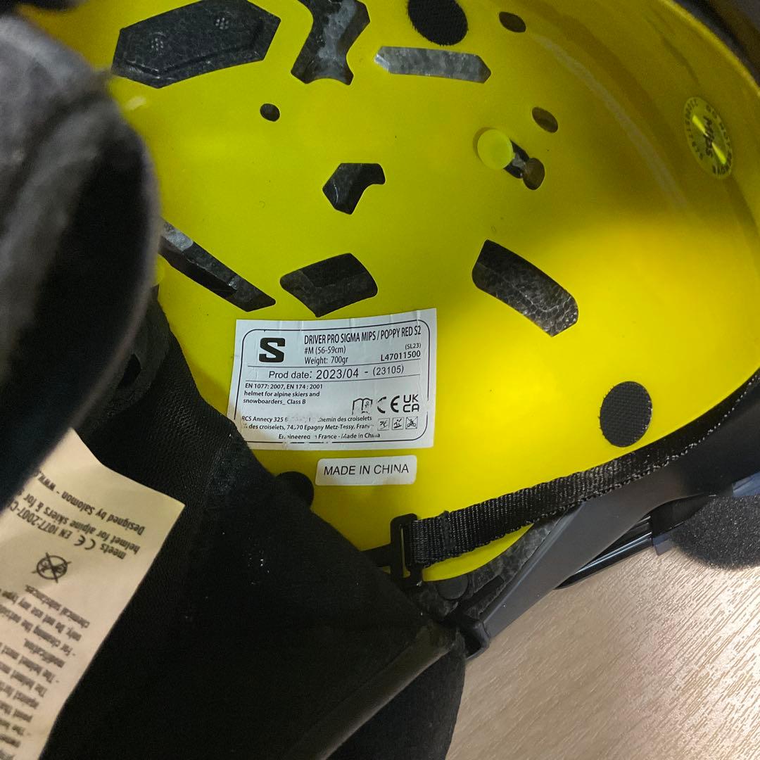 スキー　スノーボード　ヘルメット　サロモン　ドライバープロ　シグマMIPS M
