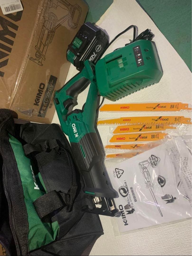 KIMO 20V 4.0Ah 充電式のこぎり PSE認証済 QM-23802