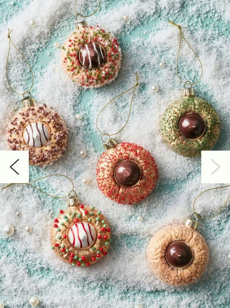 ドーナツ型クリスマスオーナメント6個セット/アンソロポロジー