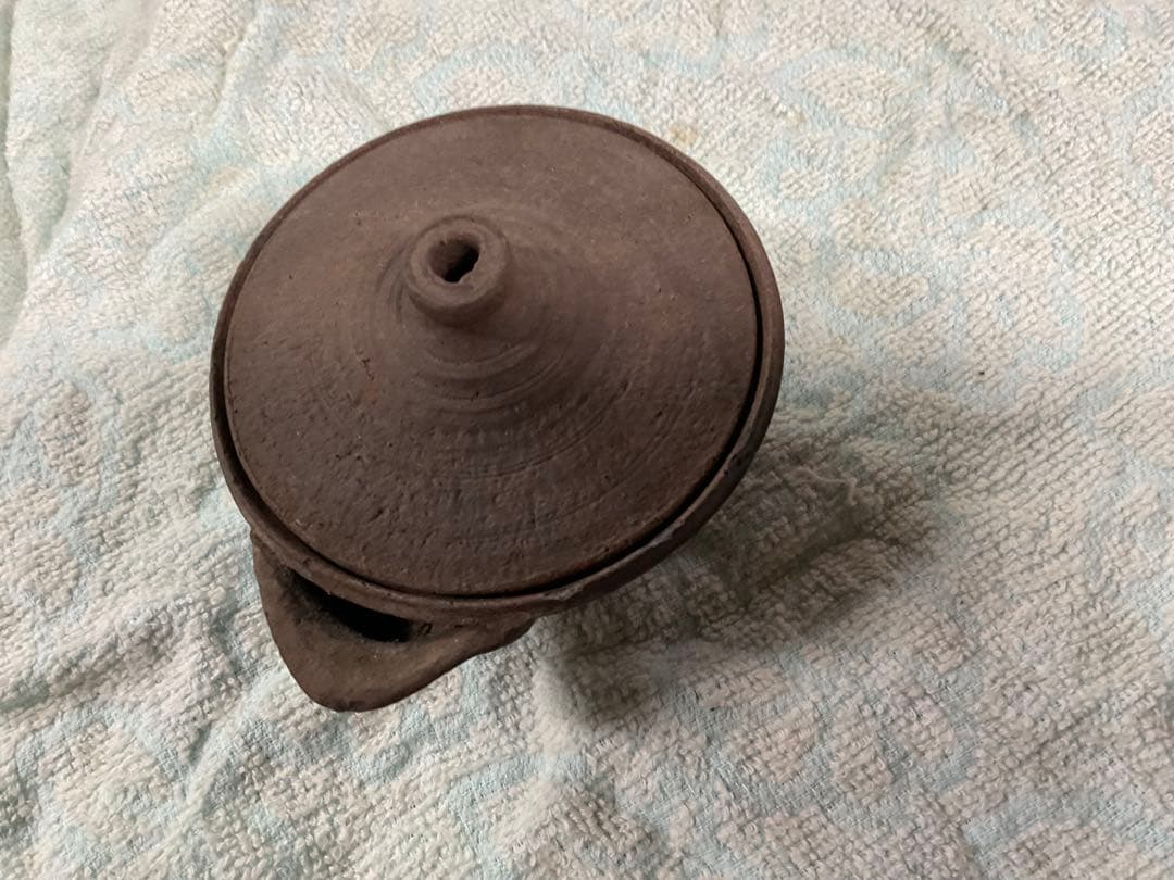 常滑焼　？　備前焼　？　陶器製 急須　蓋付き