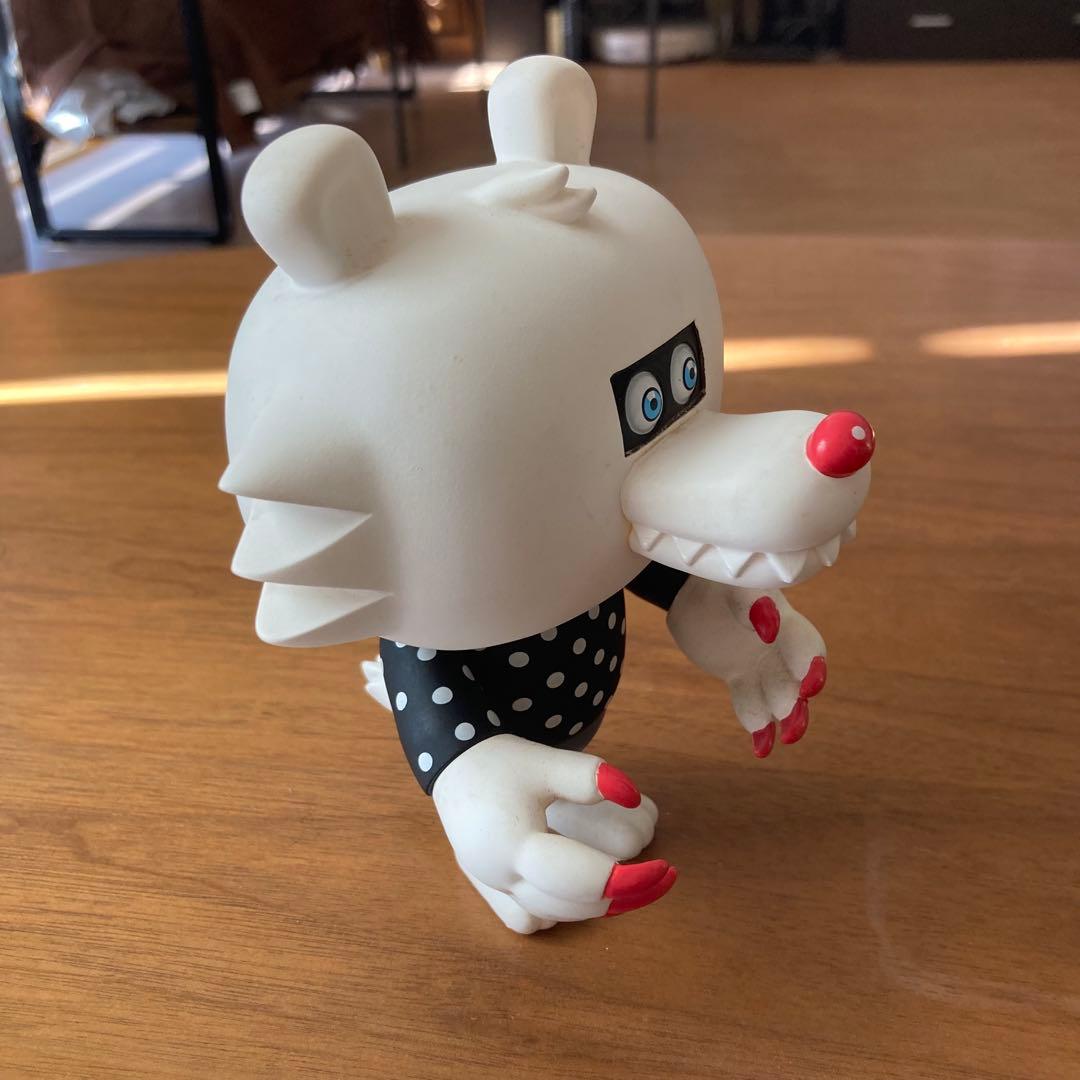 T9G フルーツオオカミ ベリーくん ソフビ フィギュア ホワイト 水玉 限定