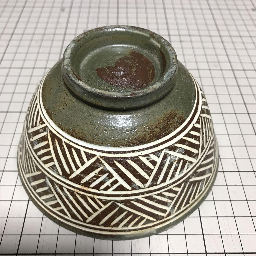 韓国三島手茶碗　柳昌坤作