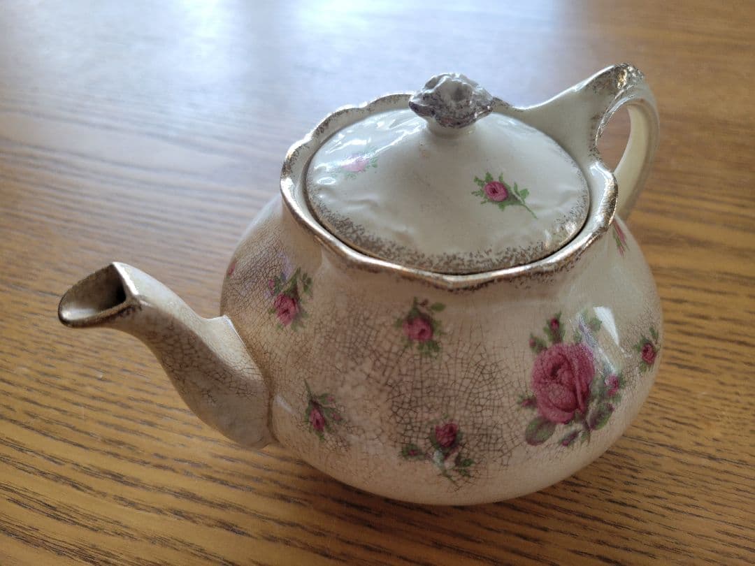 クラウンデュカル Crown Ducal 花柄ティーポット 1930年代