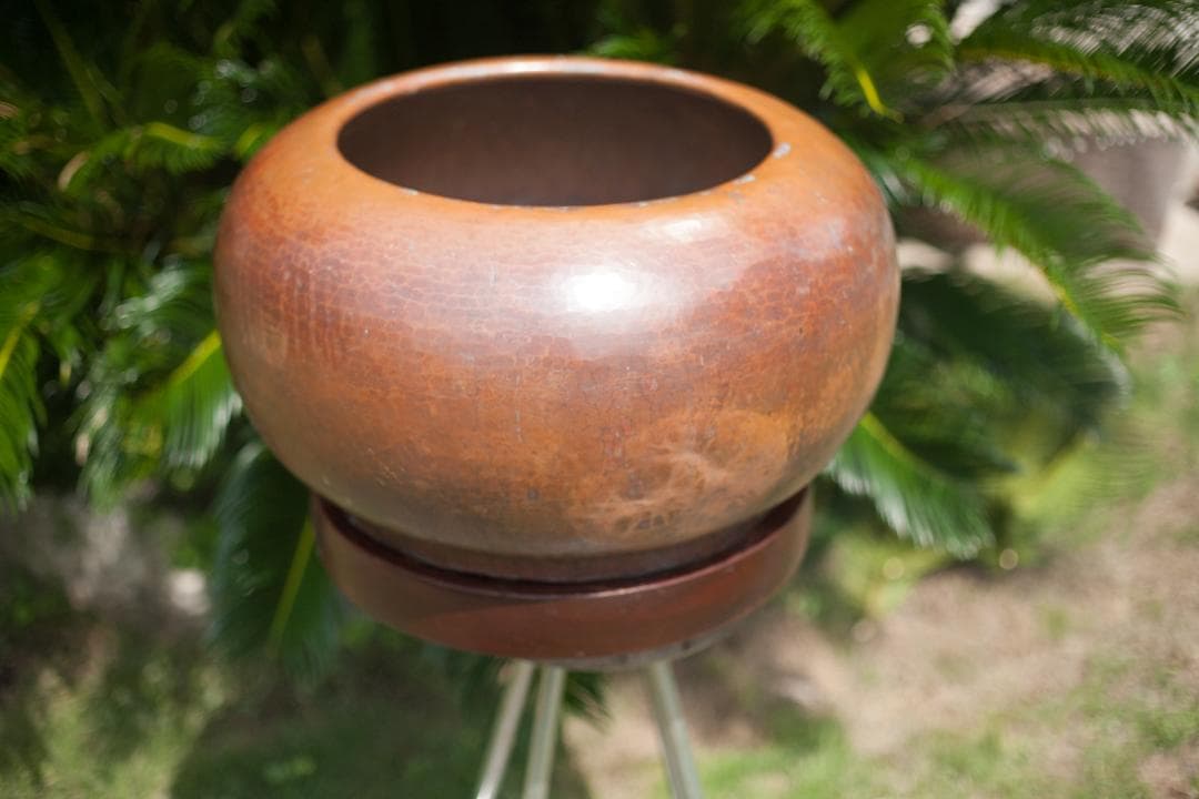 大型銅製火鉢 55cm x 30cm 12KG