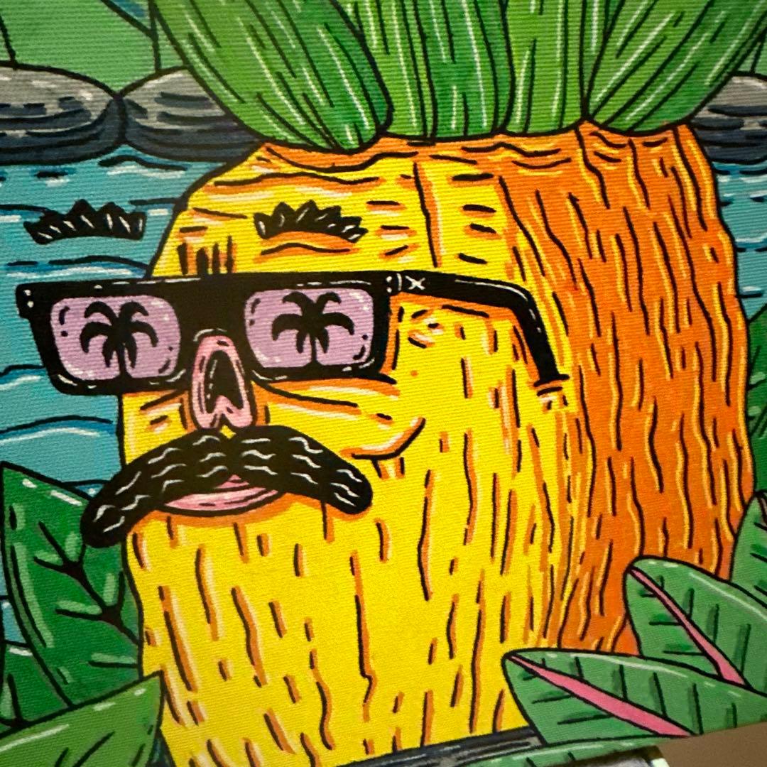 モルガ　MULGA インテリアアート　フラミンゴとパイナップルのアート