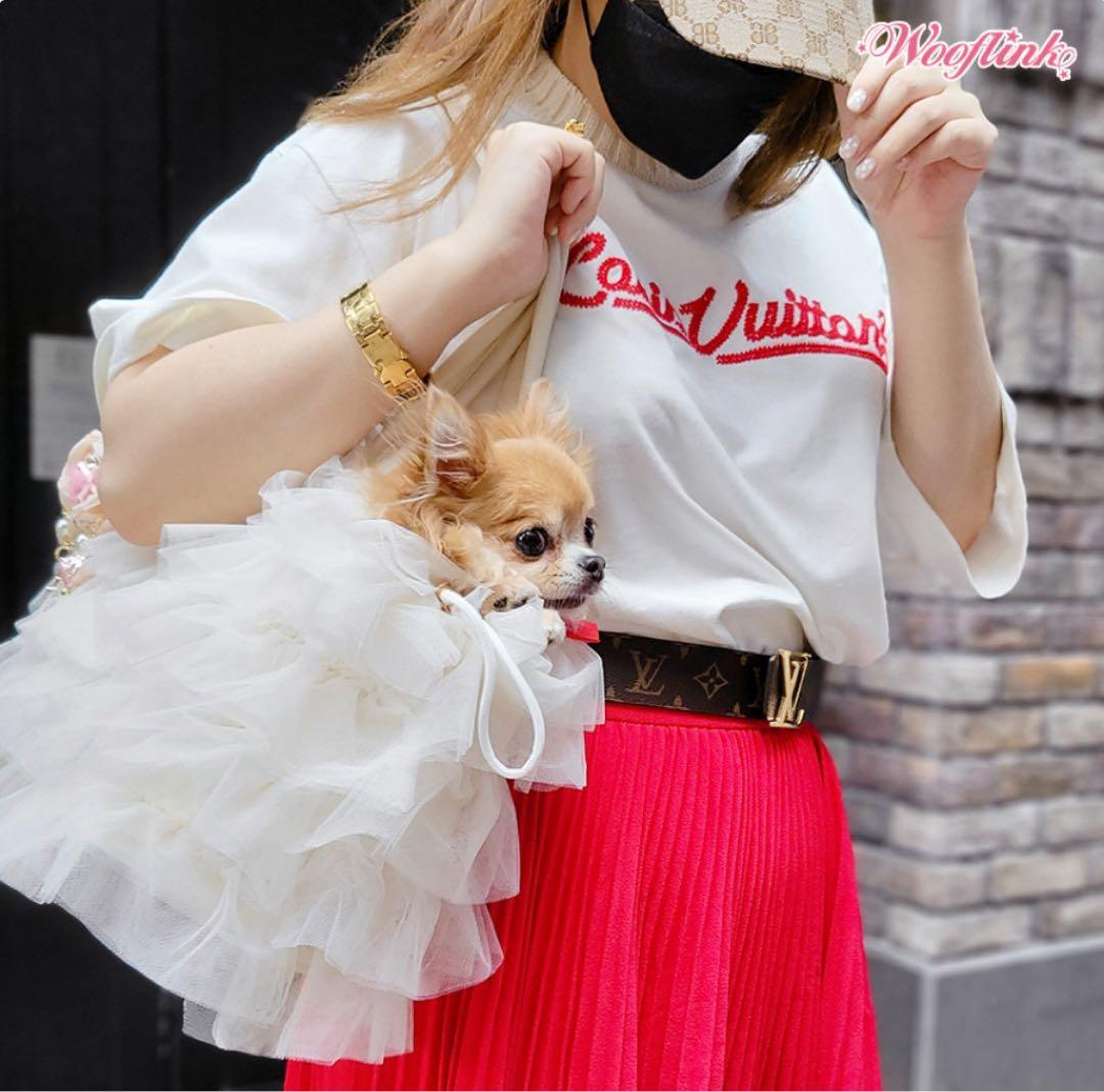 WOOFLINK(ウーフリンク)韓国ブランド セレブ 犬用キャリーバックブラウン