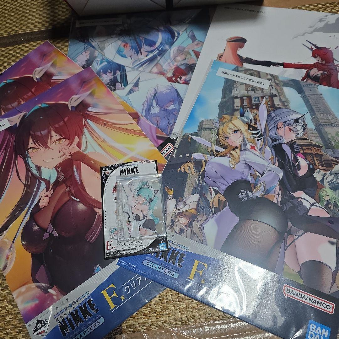 NIKKE 一番くじ　勝利の女神ニケ　A賞、B賞、F賞5点、E賞1点セット！