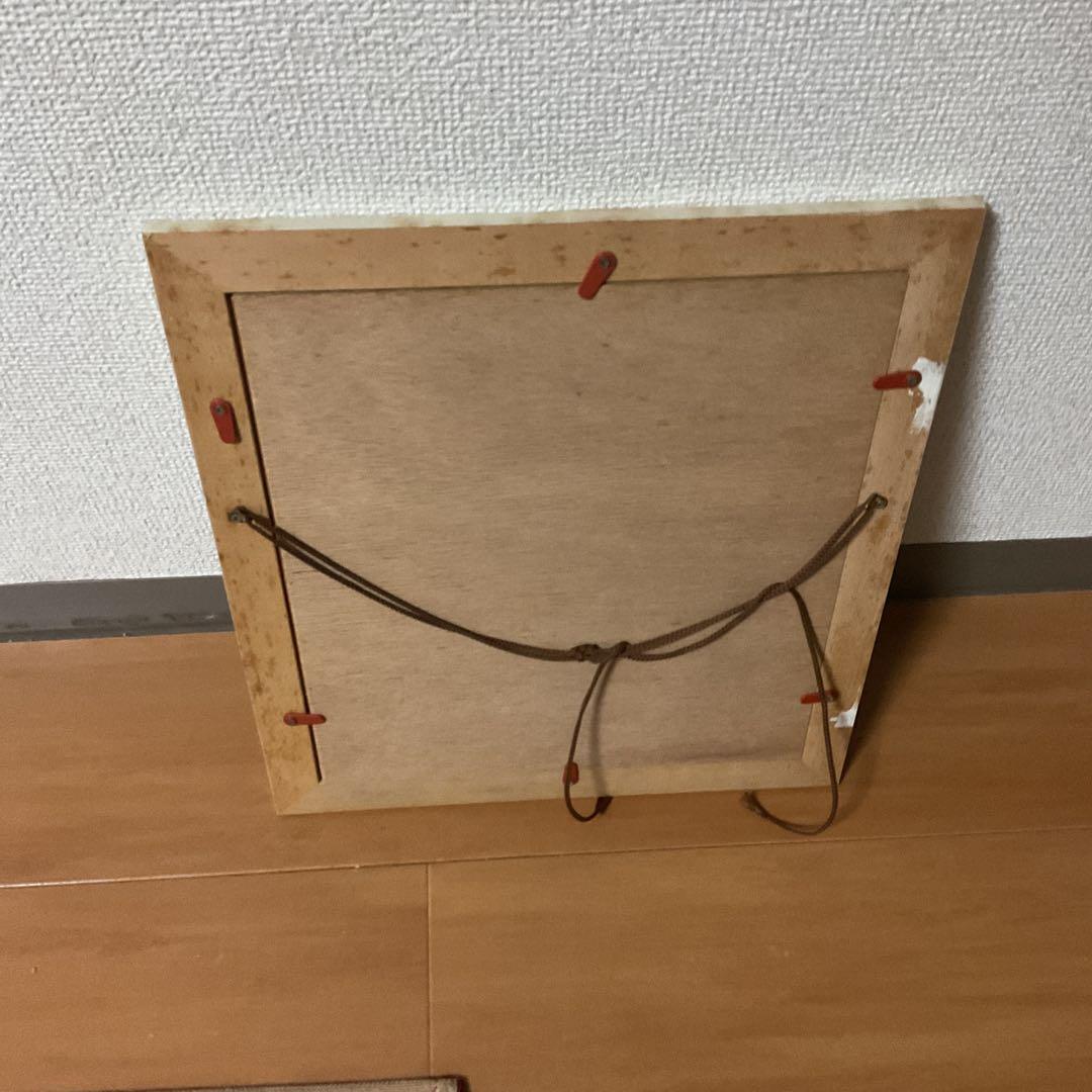 岩崎千尋 色紙複製画 色紙用木枠額装 前面ガラス仕様