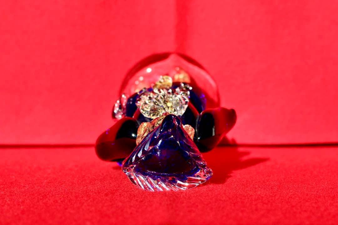 イタリア雑貨・ガラスコレクション【MURANOGLASS 金彩人形　貴公子】