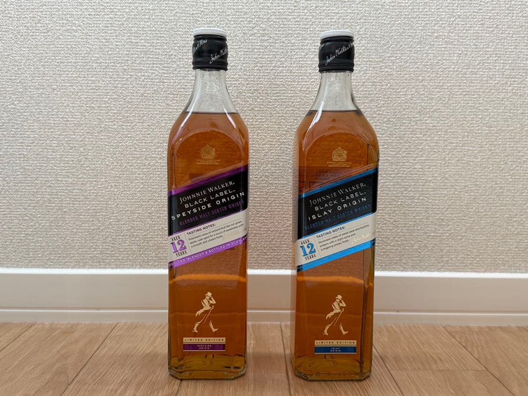 ジョニーウォーカー　スペイサイドオリジン＆アイラオリジン　２本セット
