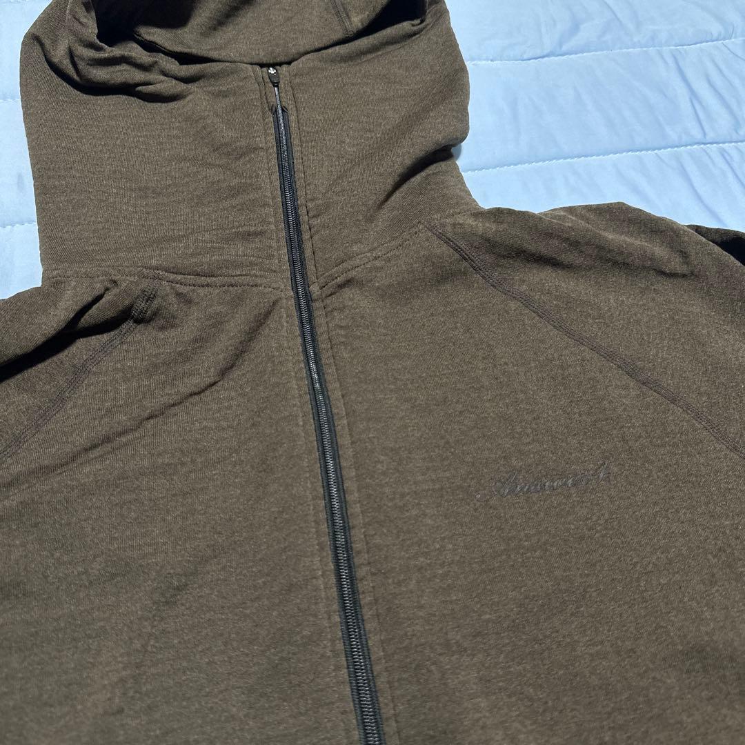 Answer4 パワーグリッド フルジップ フーディ Mサイズ　ブラウン