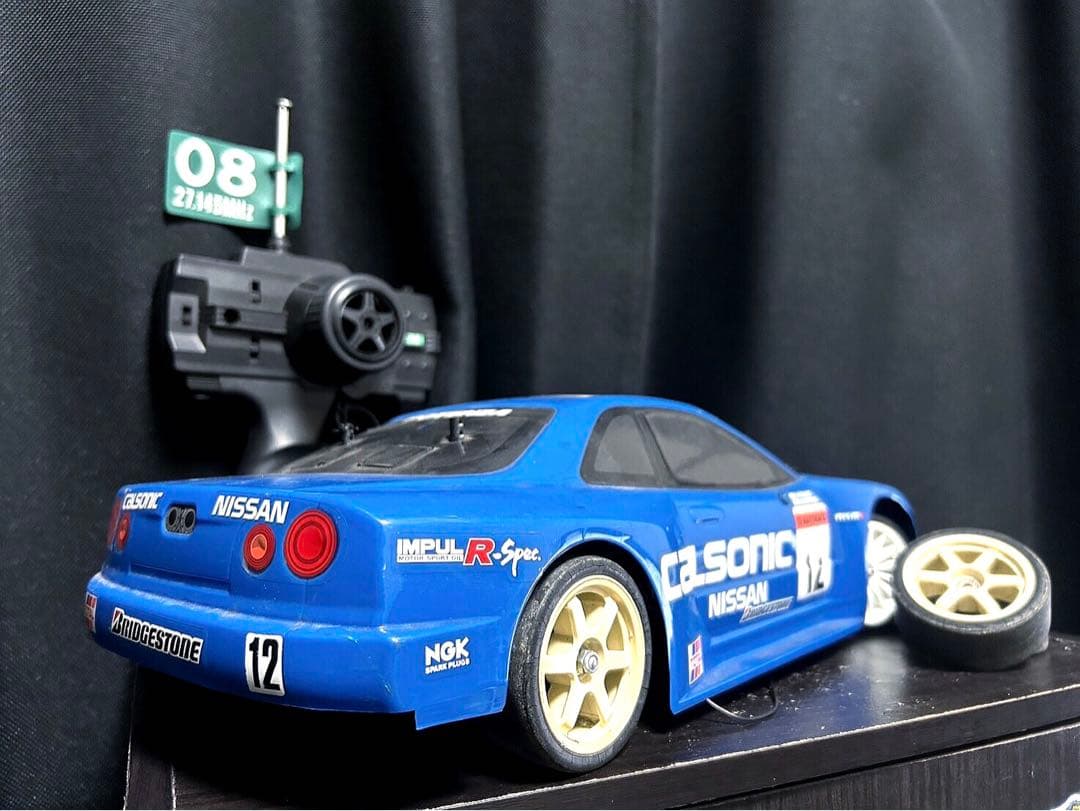 タミヤ 1/10 電動RCカー GT-R 2001 セット
