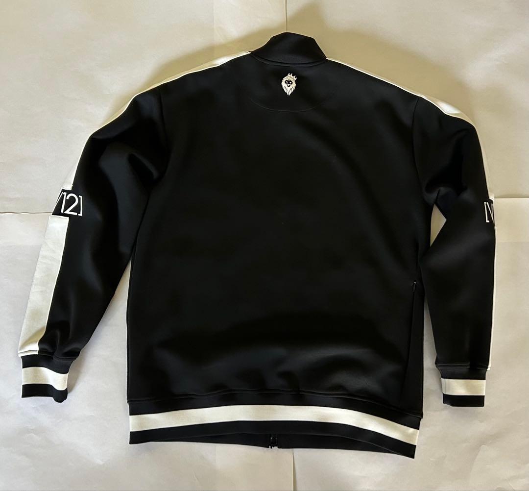 V12 ブラック ジップアップジャケット　Lサイズ