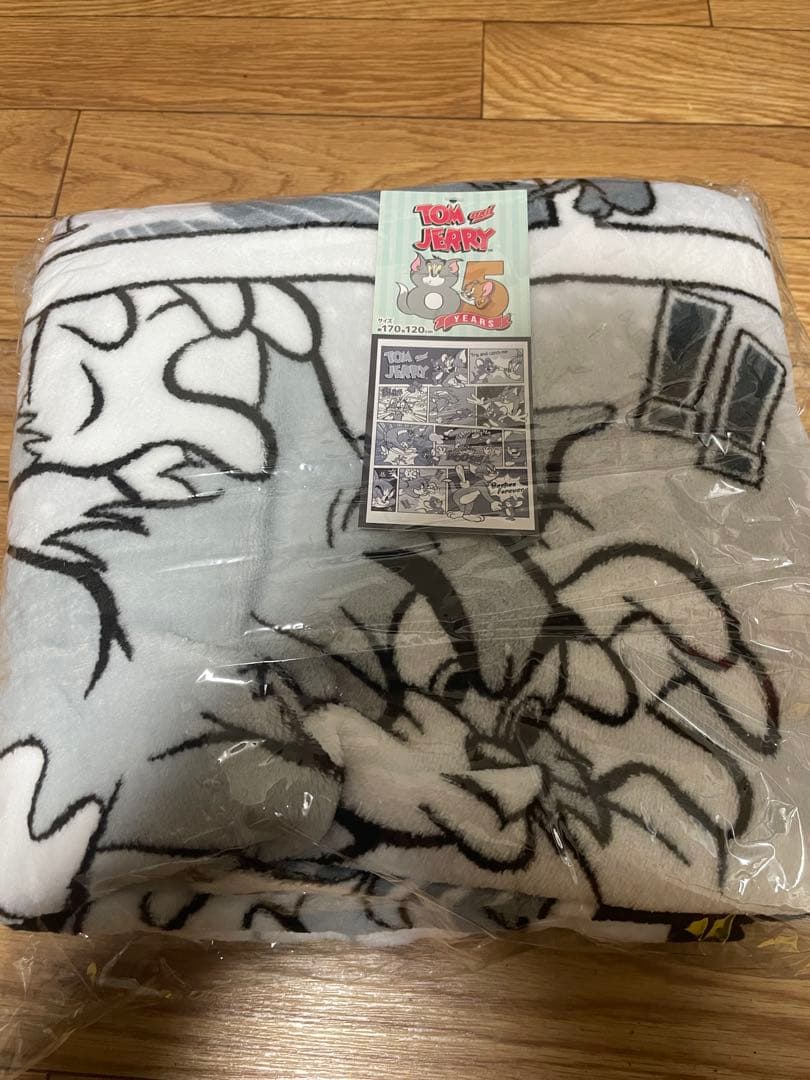 トムとジェリー ブランケット 黒と白