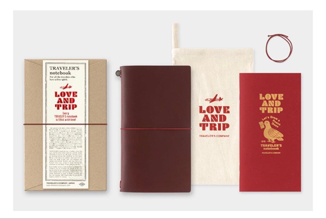 【新品】トラベラーズノート Rサイズ &ペンホルダーLOVE AND TRIP