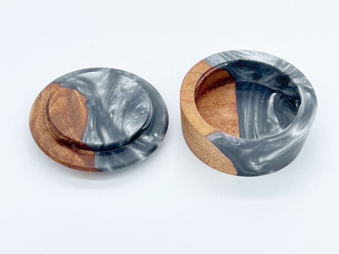 香合　レジン×ウッド