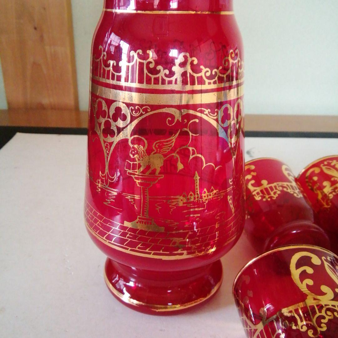 ベネチア？のグラスとデキヤンター7点。