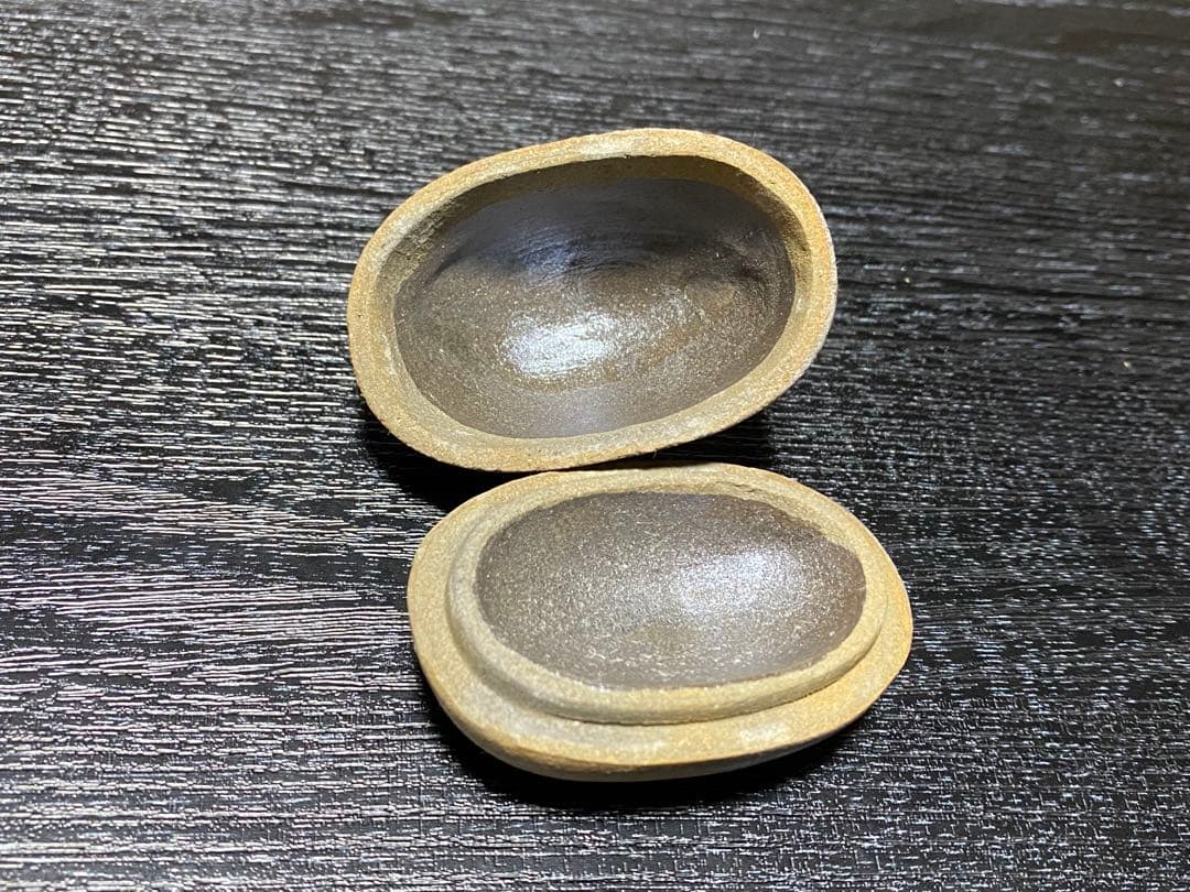 丹波　栗香合　木箱付き　茶道具　栗型　香入