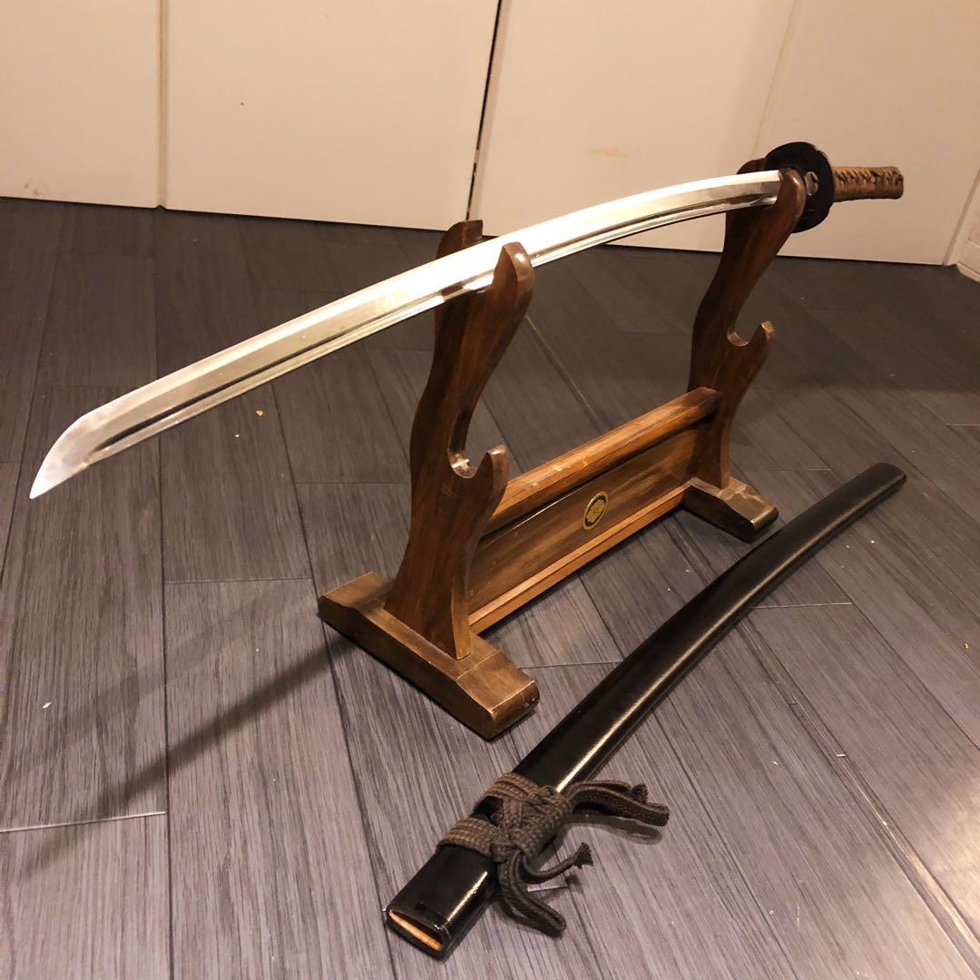 高級模造刀　居合刀　樋入り刀身　茶拵え　亜合金刀身