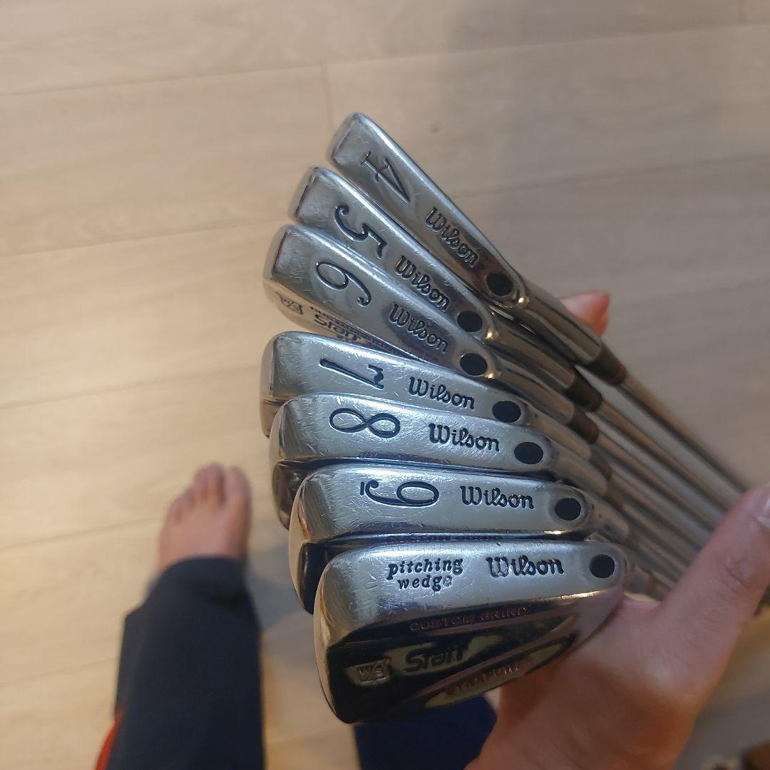 【激レア！】ウィルソン ダイナパワーカスタムグラインド アイアンセット7本
