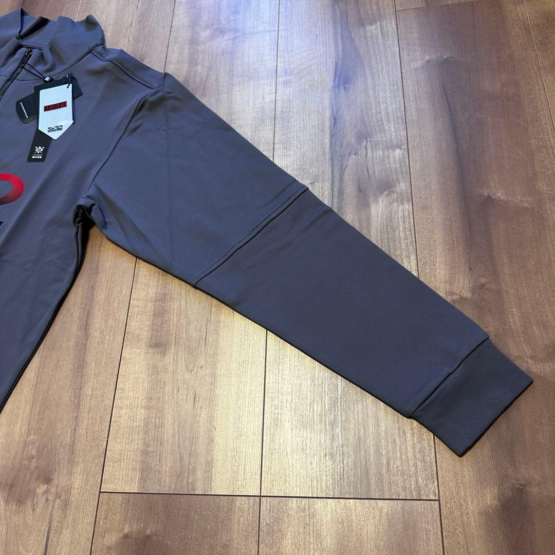 長袖　モックネック　ハーフジップ　メンズ　ゴルフウェア　新品タグ付き　サイズL