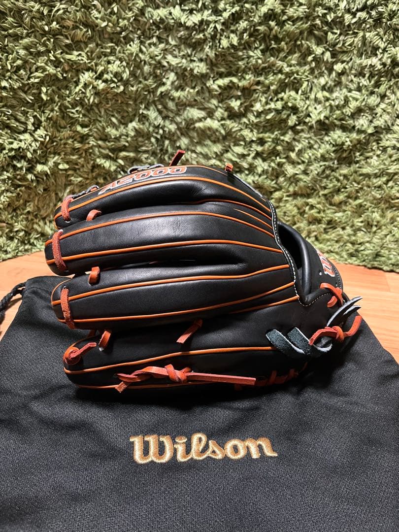 美品 Wilson A2000 1716 硬式内野手用グラブ ブラック×オレンジ