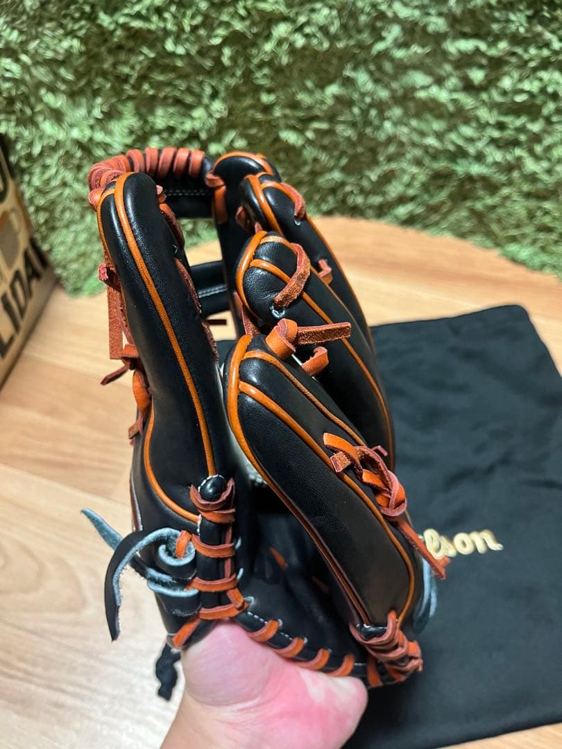 美品 Wilson A2000 1716 硬式内野手用グラブ ブラック×オレンジ