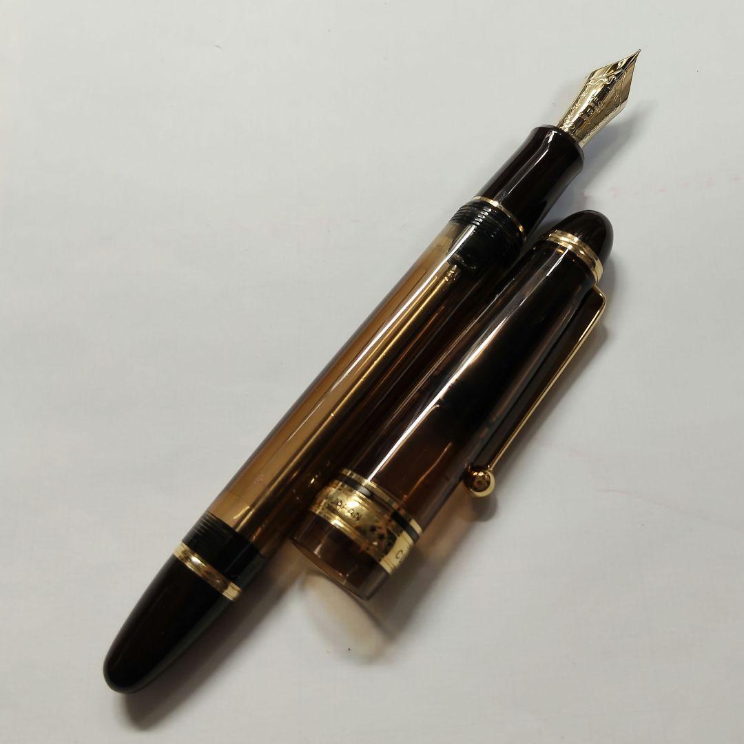 PILOT CUSTOM 823 透明ブラウン 14K-585 〈SF〉
