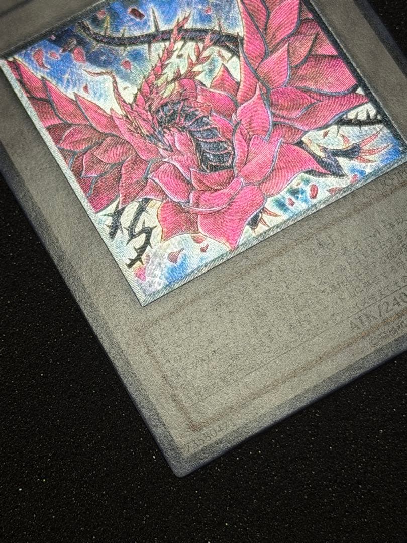 【超極美品】ブラック・ローズ・ドラゴン レリーフ　極深掘り