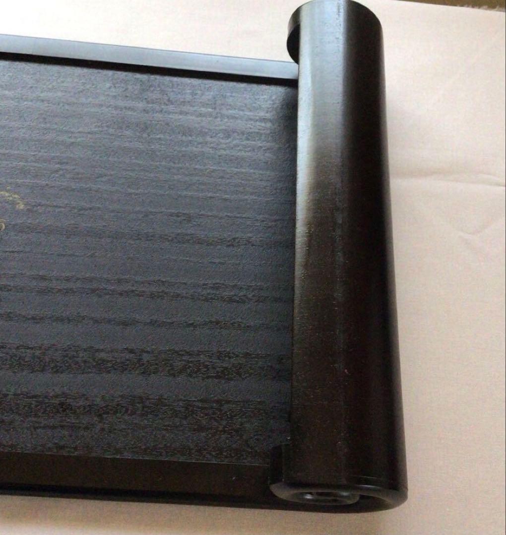 (ふじ印16号)唐木紫檀　花台　巻き足　本漆塗り　茶道具　盆栽台　ビンテージ品