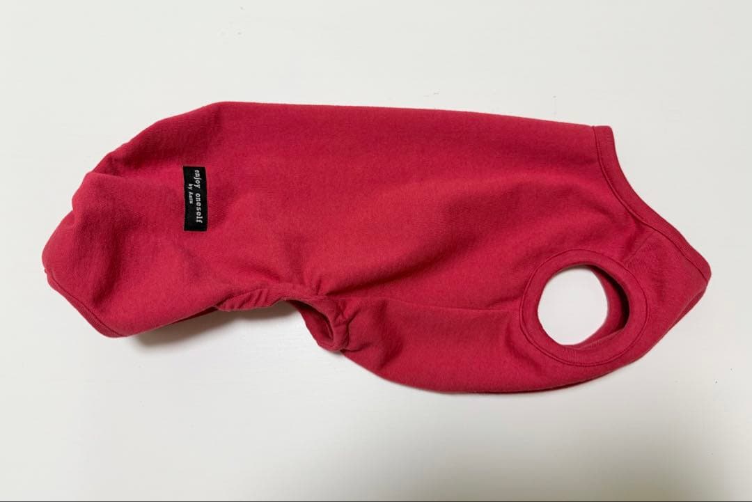 ダックスフンド服　商品受付ページ　ロンパース　犬服　つなぎ　レッド　赤