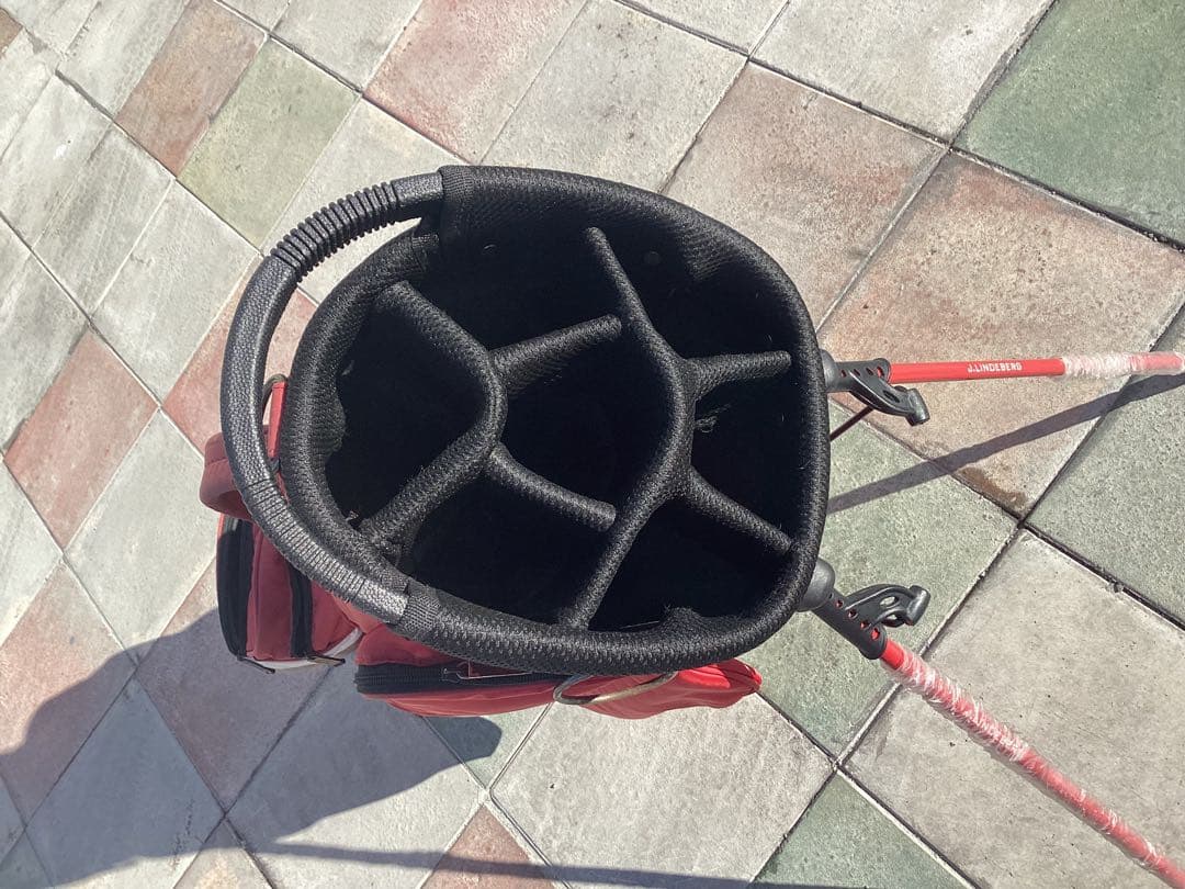 J.Lindeberg キャディバッグ 1997 EST. 371M レッド