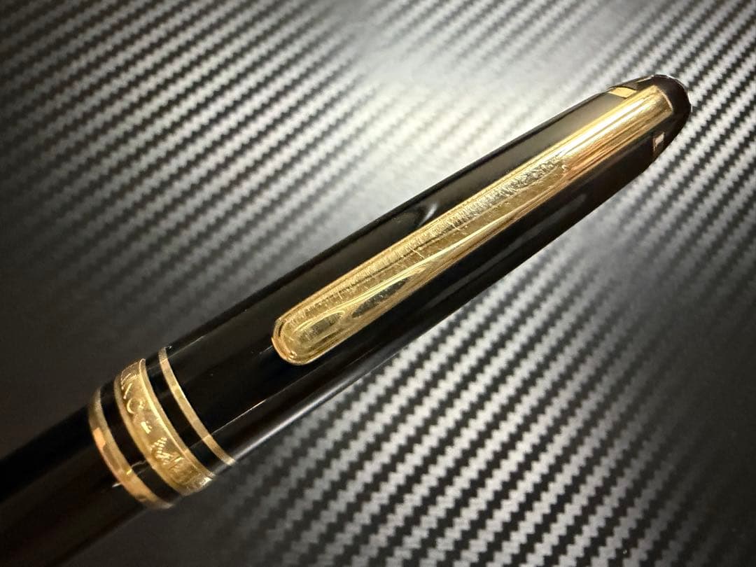 美品 エボナイト芯 モンブラン 144 万年筆 ブラック 全金 EF 極細字