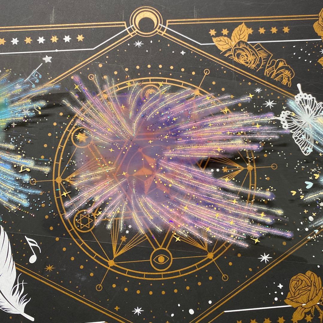 【9236】海外　中古巻貝殻銀マスキングテープ　半透明花火　装飾背景系　残量多め