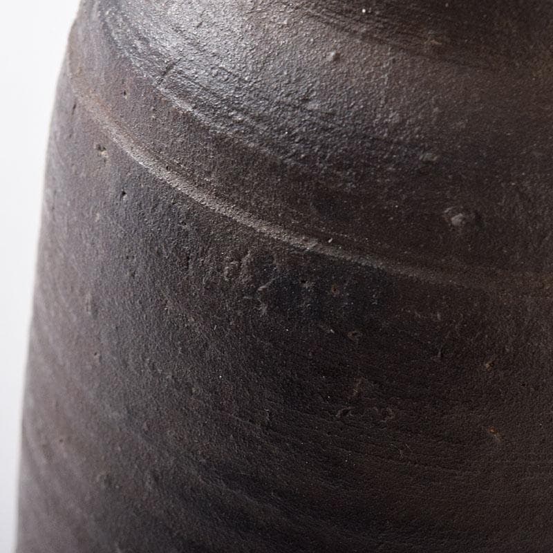 備前焼　古備前　南蛮窯　花入　書付共箱　V　R8780