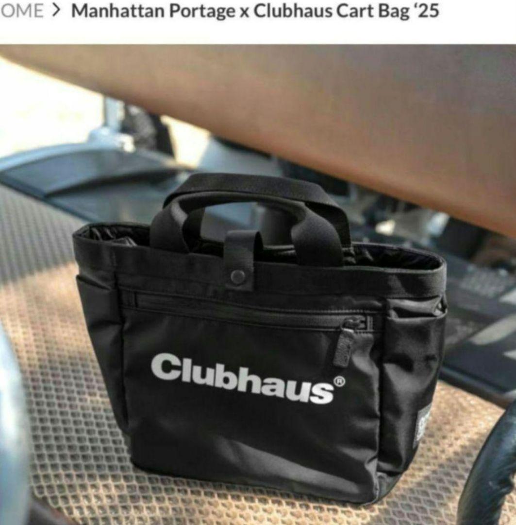 Clubhaus ブラックトートバッグ