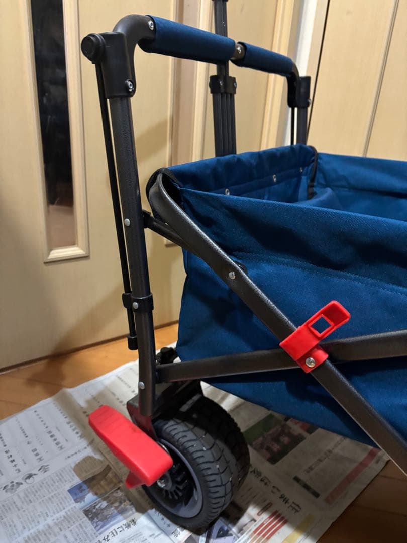 TMZ折りたたみキャリーカート ネイビー