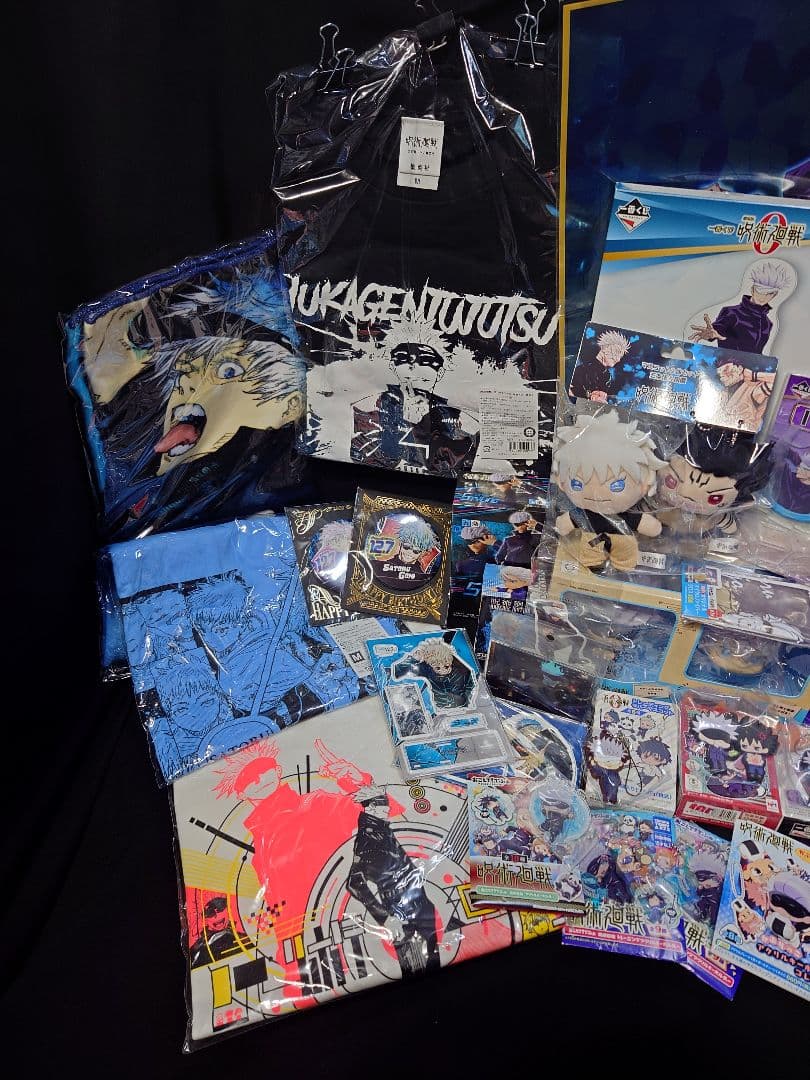 呪術廻戦 五条悟 公式グッズ るかっぷ Tシャツ3 アクスタ他大量詰合せセット