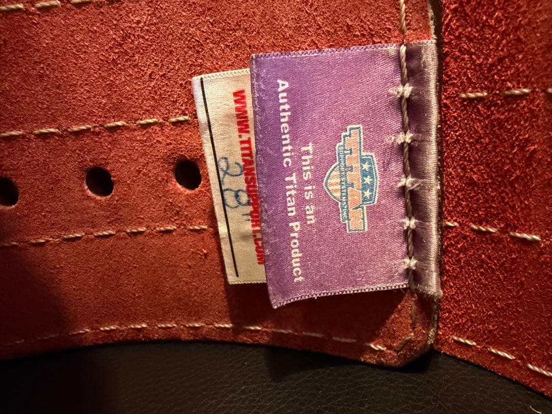 TITANタイタンTEXAS BELTS LONGHORN本革トレーニングベルト