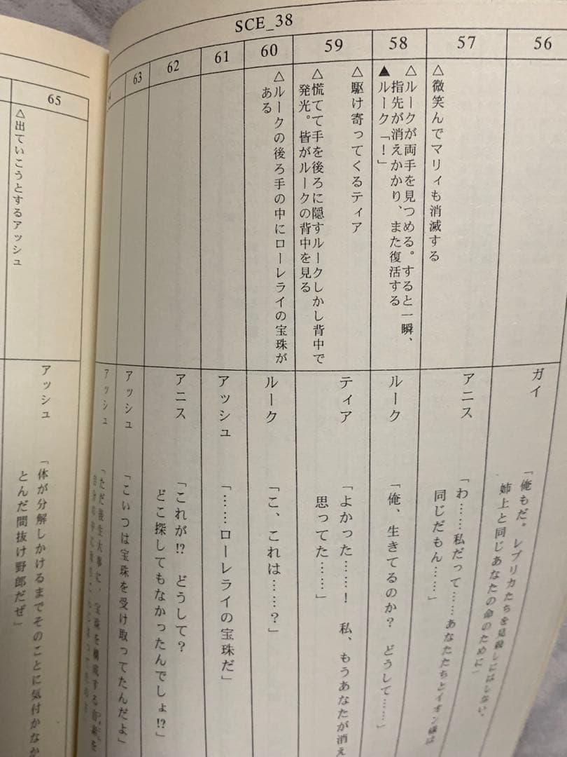 テイルズオブジアビス vol.5 サイン入りシナリオ収録台本