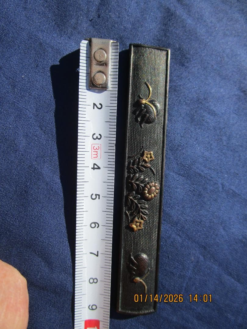 小柄　小刀　刀の備え付け　刃なし　良い細工・金象嵌等　程度良し　1本