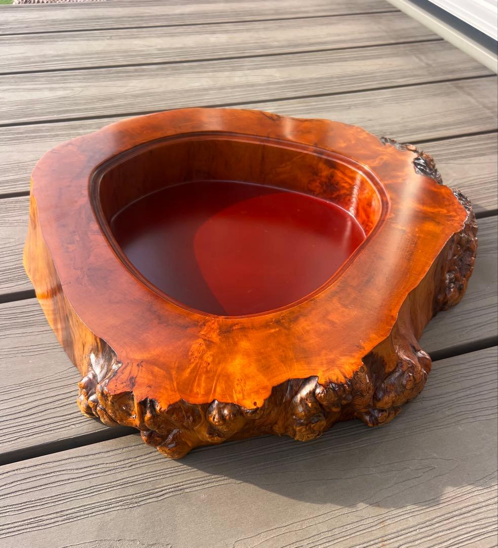 nenrin by takato 天然栃 凹型花台　1970’s