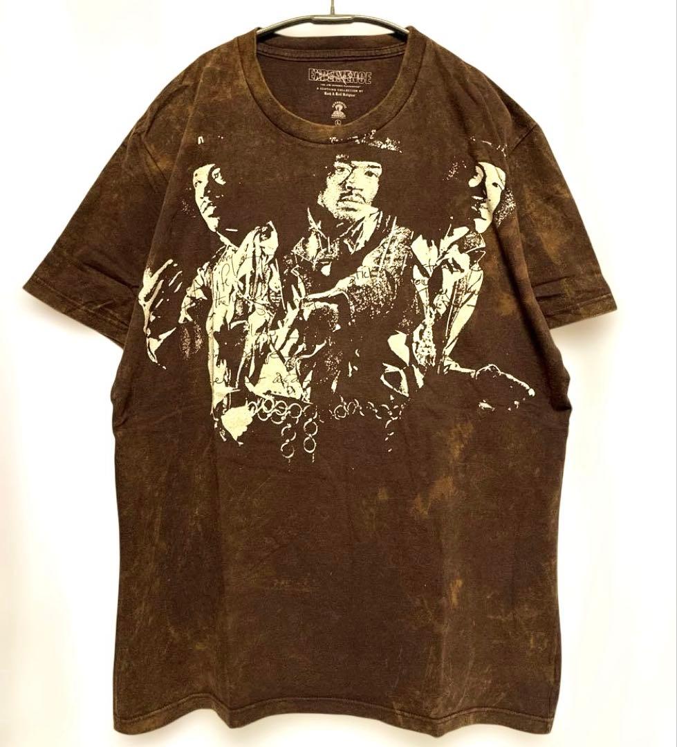 00s ジミヘン Jimi Hendrix サイケ 茶 タイダイ Tシャツ L