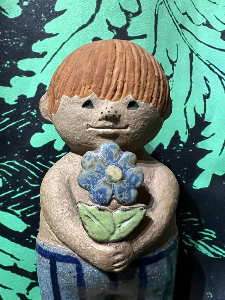 リサラーソン アダム 思春期 サイン付き グスタフスベリ Lisa Larson