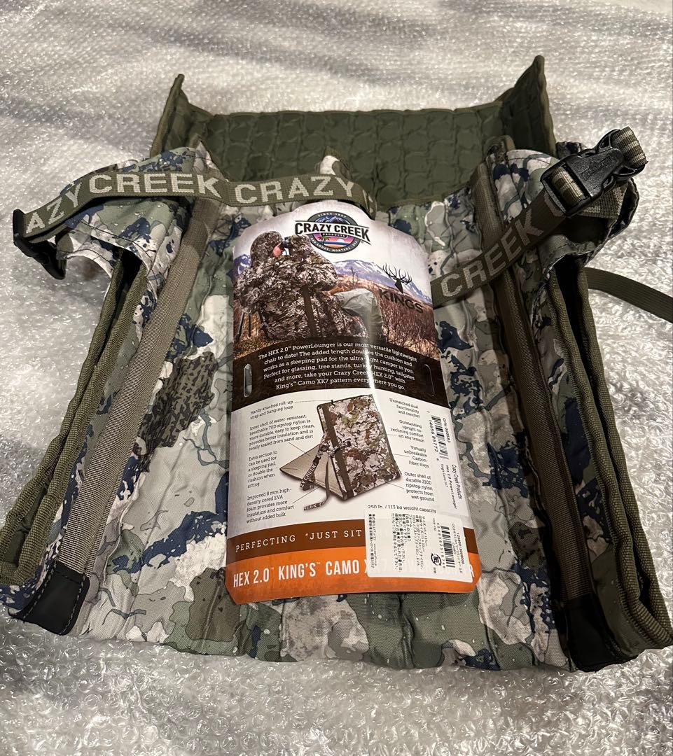 Crazy Creek HEX 2.0 アウトドアチェア キングスカモ新品未使用