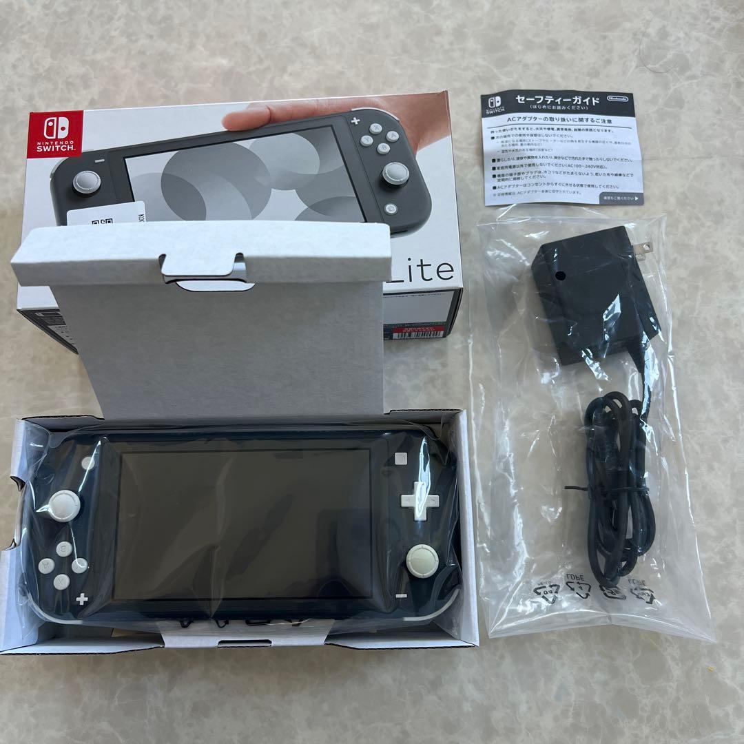 Nintendo Switch Lite グレー★ソフトカバー・保護シートおまけ