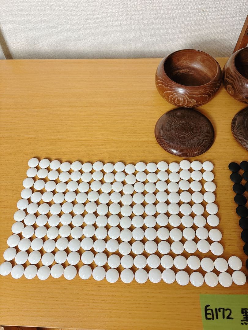 本蛤　雪印　囲碁石 木製 35号　9.9mm 最高級　プロ 　囲碁