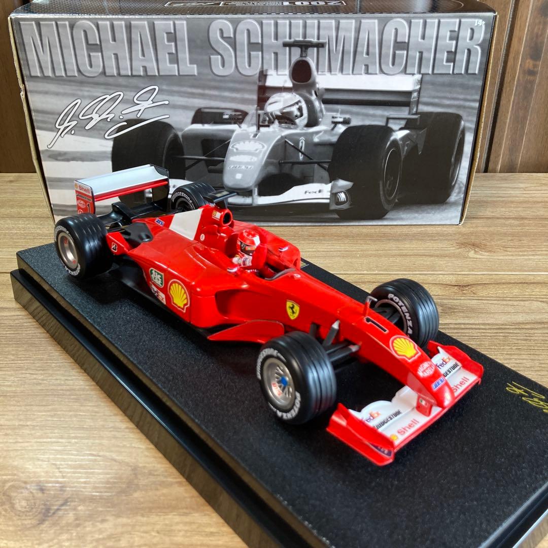 ホットウィール1/18フェラーリF2001Mシューマッハ ワールドチャンピオン