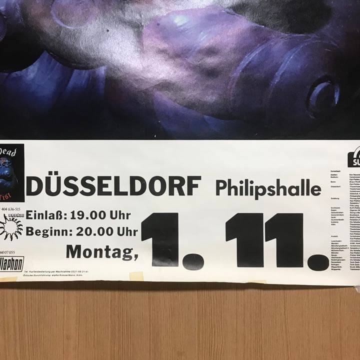 Motörhead 1982年西ドイツツアー￼ポスター